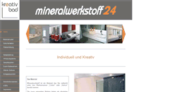 Desktop Screenshot of mineralwerkstoff24.de